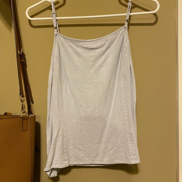 Sadie and Sage Blue Linen Tank Top - Picture 5 of 5